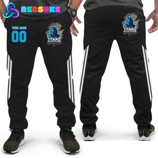 Gold Coast Titans NRL Customized Combo Hoodie, Pants