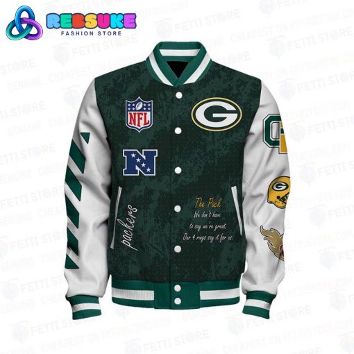 Green Bay Packers 4X Super Bowl Champions Baseball Jacket