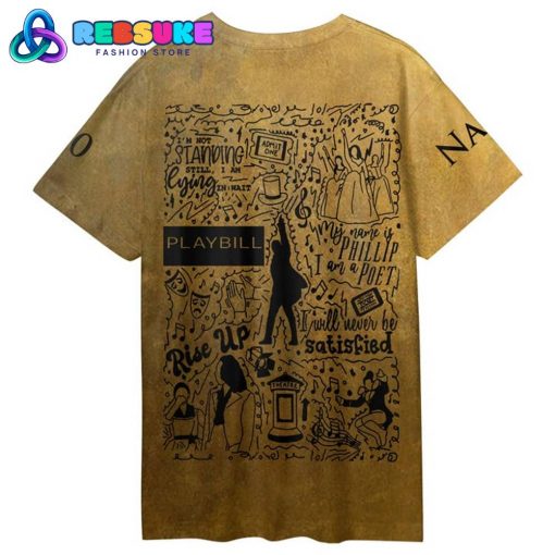 Hamilton An American Musical The Eras Tour Customized Gold Shirt