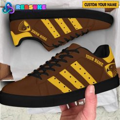 Hawthorn Hawks AFL Custom Name Stan Smith Shoes