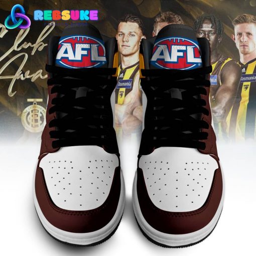 Hawthorn Hawks AFL Team 2024 Customized Nike Air Jordan 1