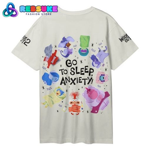 Inside Out 2 Go To Sleep Anxiety Beige Shirt