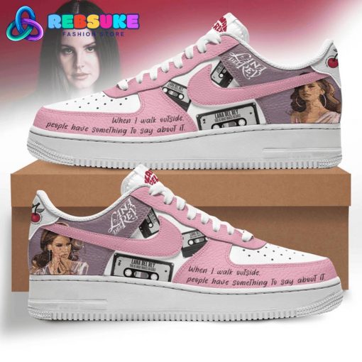 Lana Del Rey American Singer Pink Nike Air Force 1