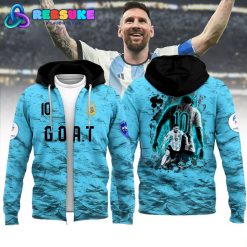 Lionel Messi GOAT x Argentina Champions Copa America Hoodie