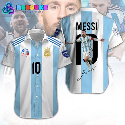 Lionel Messi x Argentina Copa America 2024 Hawaiian Shirt