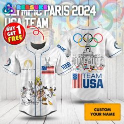 Looney Tunes Team USA Olympic Paris 2024 Customized Baseball Jersey