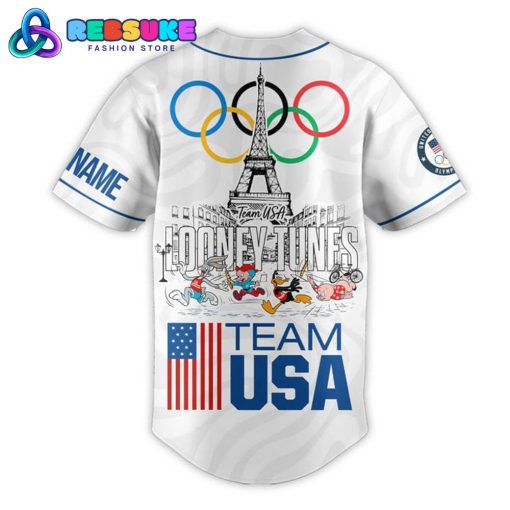 Looney Tunes Team USA Olympic Paris 2024 Customized Baseball Jersey