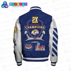 Los Angeles Rams 2X Super Bowl Champions Baseball Jacket