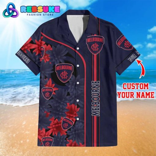 Melbourne Demons New AFL Customized Hawaiian Shirt