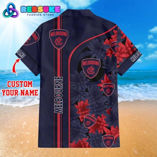 Melbourne Demons New AFL Customized Hawaiian Shirt