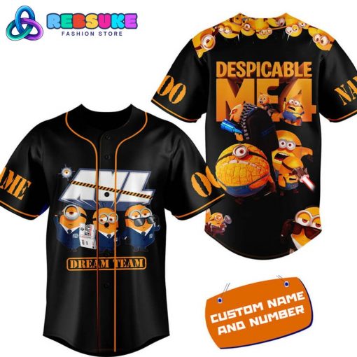 Minions Despicable Me 4 Dream Team Customized Baseball Jersey