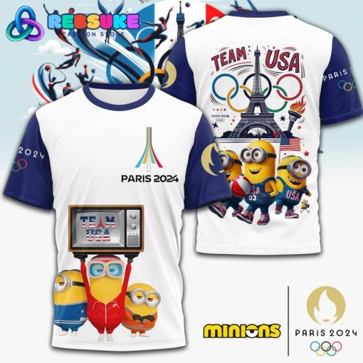 Minions Olympic Paris 2024 Team USA Shirt Rebsuke