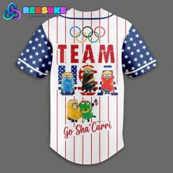 Minions Team USA Olympic Paris 2024 Baseball Jersey