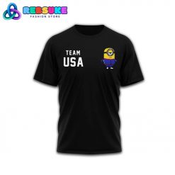 Minions Team USA Olympic Paris 2024 Black Shirt