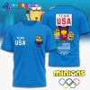 Minions Team USA Olympic Paris 2024 Black Shirt