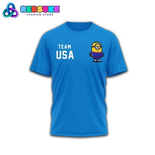 Minions Team USA Olympic Paris 2024 Blue Shirt