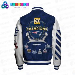 New England Patriots 6X Super Bowl Champions Baseball Jacket