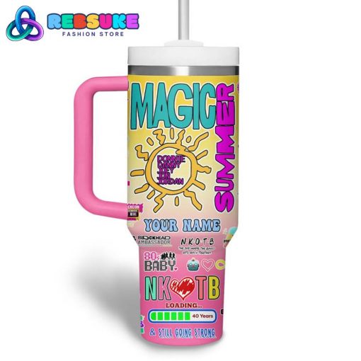 New Kids On The Block Magic Summer 24 Stanley Tumbler