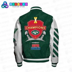 New York Jets X Super Bowl Champions Baseball Jacket