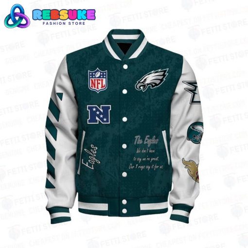 Philadelphia Eagles X Super Bowl Champions Baseball Jacket