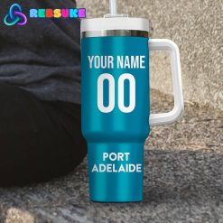 Port Adelaide AFL Custom Name 40 oz Stanley Tumbler