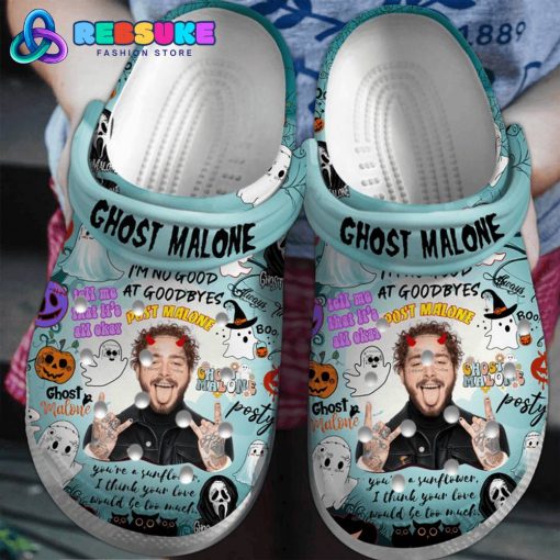 Post Malone Happy Halloween Ghost Malone Crocs