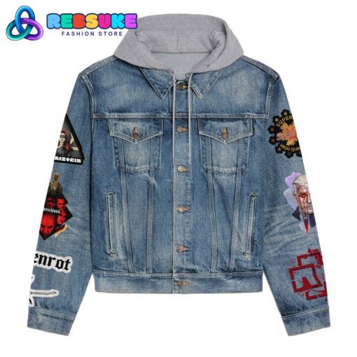 Rammstein German Band Hoodie Denim Jacket