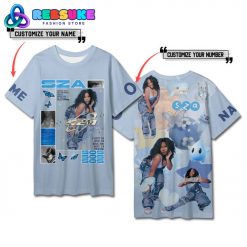 SZA Check Out My Newest Custom Name Blue Shirt