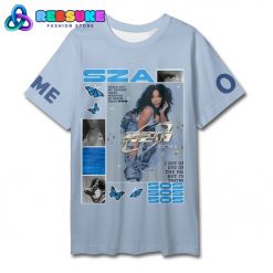 SZA Check Out My Newest Custom Name Blue Shirt