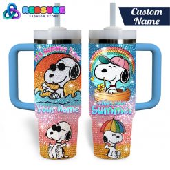 Snoopy Its Summer Time Special Customized Stanley Tumbler