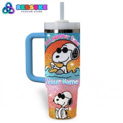 Snoopy Its Summer Time Special Customized Stanley Tumbler