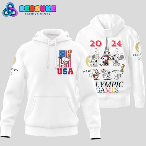 Snoopy Olympic Paris Games Team USA Hoodie