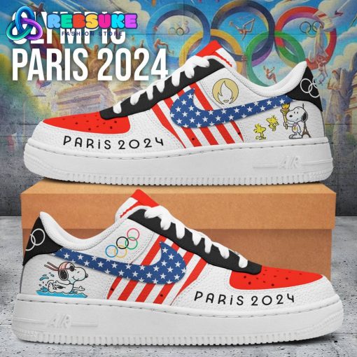 Snoopy Team USA Olympic Paris 2024 Nike Air Force 1