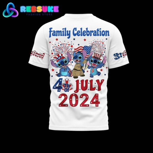 Stitch Family Celebration 4th Of July 2024 Shirt