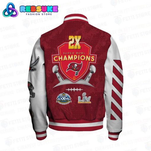 Tampa Bay Buccaneers 2X Super Bowl Champions Baseball Jacket