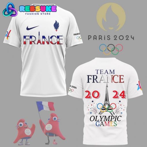 Team France Olympic Paris 2024 White Nike Shirt