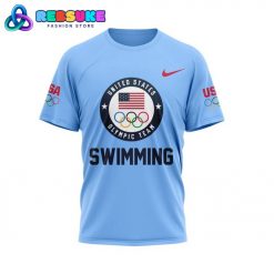 Team Swimming USA Olympic Paris 2024 Nike Blue Shirt