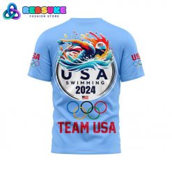 Team Swimming USA Olympic Paris 2024 Nike Blue Shirt