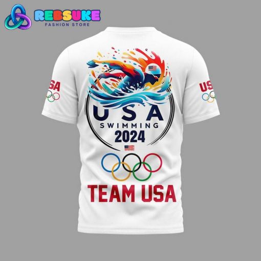 Team Swimming USA Olympic Paris 2024 Nike White Shirt