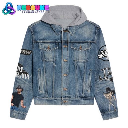 Tim McGraw Country Singer Hoodie Denim Jacket