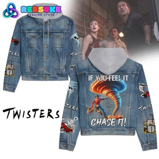 Twisters If You Feel It Chase It Hoodie Denim Jacket