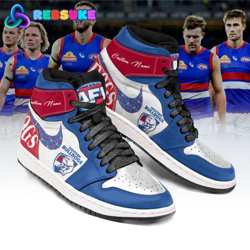 Western Bulldogs AFL Team 2024 Customized Nike Air Jordan 1