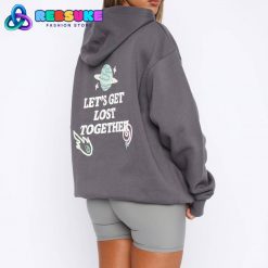 White Fox Lost Together Oversized Hoodie Volcanic