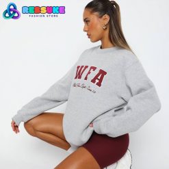 White Fox Sporty Girl Oversized Sweater Grey Marle