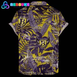 Baltimore Ravens Hawaiian Retro Logo Revolutions NFL 2024