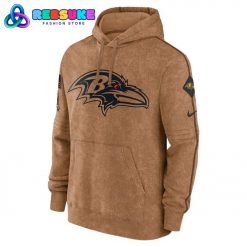 Baltimore Ravens NFL Salute To Service Club Pullover Hoodie