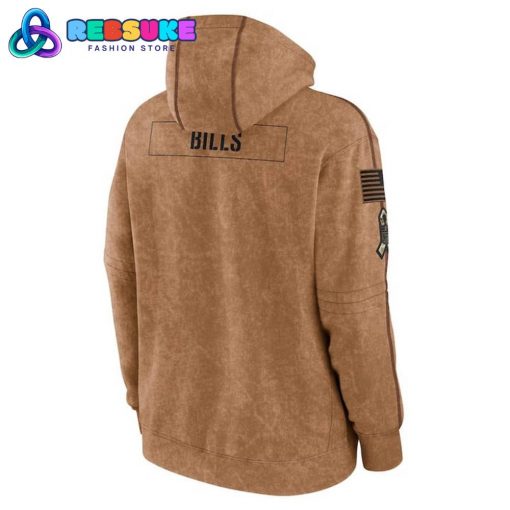 Buffalo Bills Nike Brown Salute To Service Club Pullover Hoodie