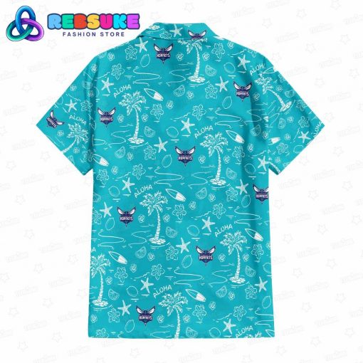 Charlotte Hornets NBA Tropical Breeze Hawaiian Shirt