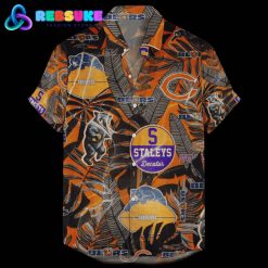 Chicago Bears Hawaiian Retro Logo Revolutions NFL 2024