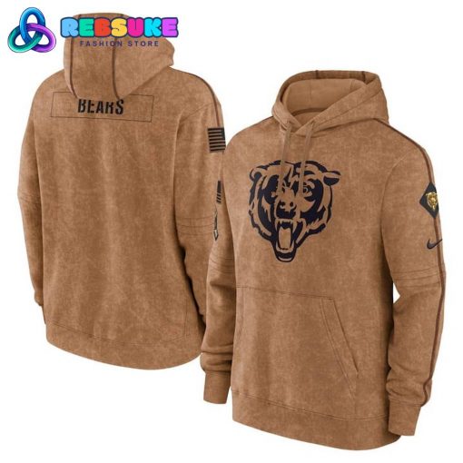 Chicago Bears NFL Salute To Service Club Pullover Hoodie